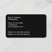 写真ユニークテーマ名刺 名刺 (裏面)