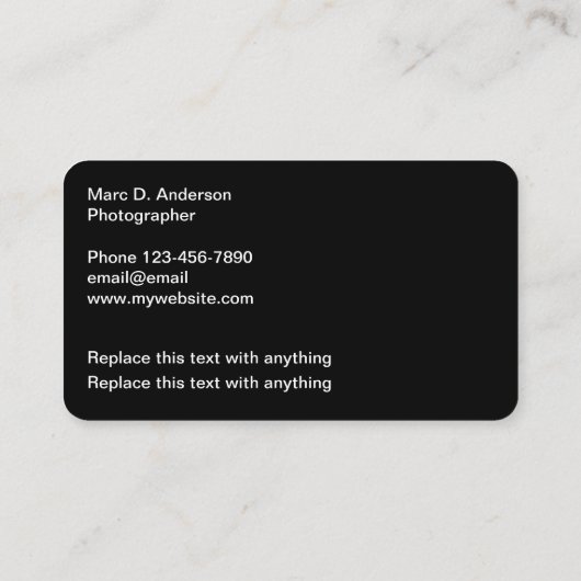 写真ユニークテーマ名刺 名刺 (裏面)