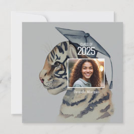 写真ユニーク付き卒業サンキューカード サンキューカード