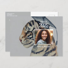 写真ユニーク付き卒業招待状