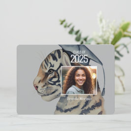 写真ユニーク付き卒業招待状 招待状