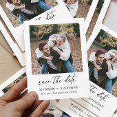 写真ユニーク結婚式の日付の保存 招待状