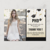 写真ユニークPhDgRadiationパーティーありがとう ポストカード (正面)