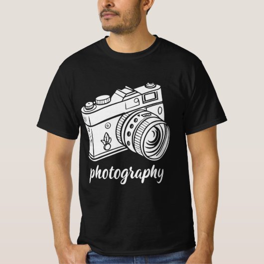 写真ユニークTシャツデザイン Tシャツ (正面)