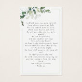 写真ユーカリ葬儀記念祈りの言葉カード (裏面)