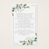 写真ユーカリ葬儀記念祈りの言葉カード (裏面)