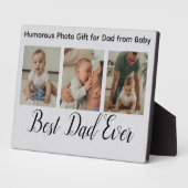 写真ユーモアのあるギフト/カスタム最高のパパおもしろいEver フォトプラーク (側面)