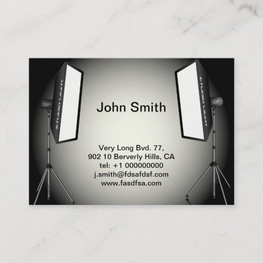 写真ライト 名刺 (正面)