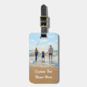 写真ラゲージタグとカスタム文字 ラゲッジタグ (正面縦)