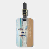 写真ラゲージタグとカスタム文字 ラゲッジタグ (正面縦)