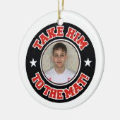 写真レスリングマットオーナメントに彼を連れて行く セラミックオーナメント (左)