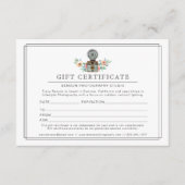 写真レトロのカメラロゴ|ギフト券 エンクロージャーカード (正面)