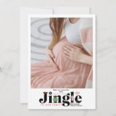 写真レトロベビー妊娠告知 シーズンカード (正面)