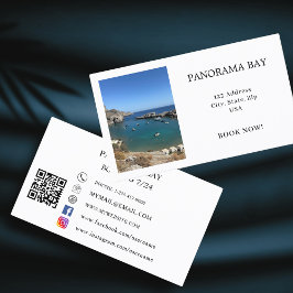 写真レンタル旅行観光QRコード 名刺