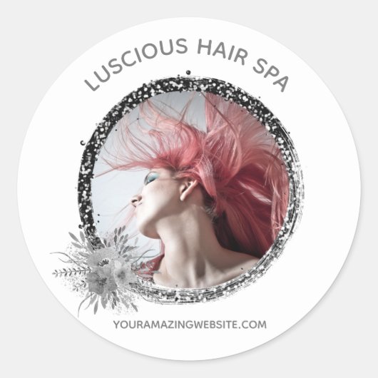 *~*写真ロゴ製品ラベルエンベロープシールのアップロード ラウンドシール (正面)