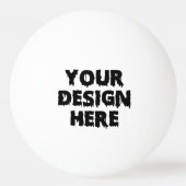 写真ロパーソナライズされたゴの追加カスタムデザイン 卓球ボール (正面)