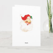 写真ヴィンテージパーソナライズされたクリスマスバルブ折り畳み シーズンカード (裏面)