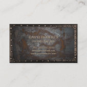 写真ヴィンテージモノグラムラスティメタル 名刺 (裏面)