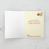 写真ヴィンテージヤギのクリスマスカードの追加 シーズンカード (内部)