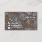 写真ヴィンテージラスティ・メタル・フォトグラファー 名刺 (正面)