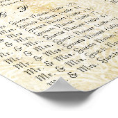 写真ヴィンテージ座席表（アルファベット順） ポスター (角)