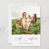 写真一枚ギフト券 | ギフトカード (正面)