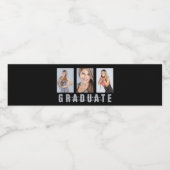 写真三部卒業カスタム ペットボトルラベル (シングルラベル)