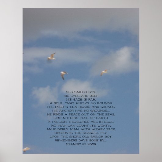 写真上のポスターオールドセーラーボーイ ポスター (正面)