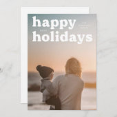 写真上部の太字のホリデーグリーティング シーズンカード (正面/裏面)