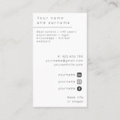 写真不動産仲介業者実在不動産コンサルタント名刺 名刺 (裏面)