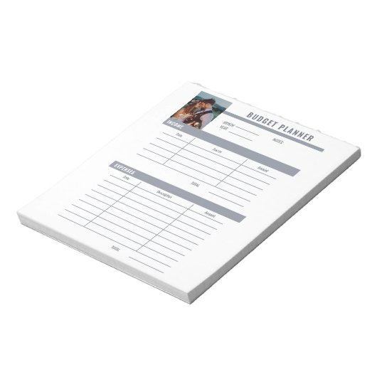 写真予算の追加プランナーメモ帳 ノートパッド (回転)