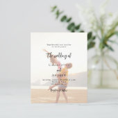 写真予算結婚式招待状 (スタンド正面)