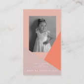 写真事業3トーンカラーブロック写真 名刺 (裏面)