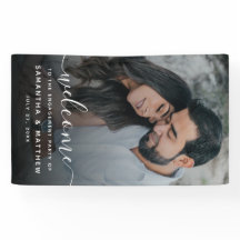 写真付きのエンゲージメントバナーの看板へようこそ