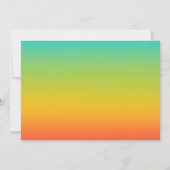 写真付きのカクテルパーティー 招待状 (裏面)