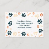 写真付きのカスタマイズ可能なCattery名刺 名刺 (裏面)