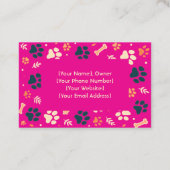 写真付きのカスタマイズ可能なCattery名刺 名刺 (裏面)