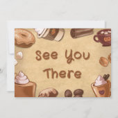 写真付きのカボチャのスパイスとすべてが素敵 招待状 (裏面)