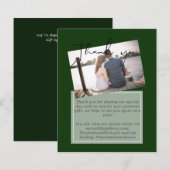 写真付きのデジタル結婚式お礼カード (正面/裏面)