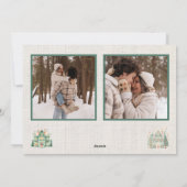 写真付きのパーソナライズされたホリデーカード シーズンカード (裏面)