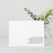 写真付きのミニマルな結婚式のお礼カード 招待状 (スタンド正面)