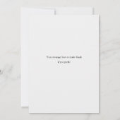 写真付きのユニークな結婚式の招待状を保存しよう 招待状 (裏面)