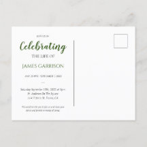 写真付きのライフセレブレーション（グリーン） 葬儀の案内