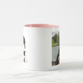 写真付きの三色のオーストラリアの羊飼いの犬の母 マグカップ (中央)