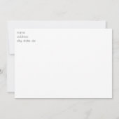 写真付きの保存日付 招待状 (裏面)