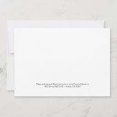 写真付きの優雅なリーフメモリアル招待状 招待状 (裏面)