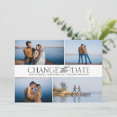 写真付きの日時変更カード セーブザデート (スタンド正面)