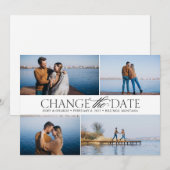 写真付きの日時変更カード セーブザデート (正面/裏面)