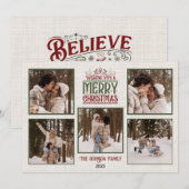 写真付きの特別なクリスマスカード シーズンカード (正面/裏面)