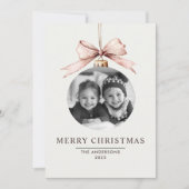 "写真付きの特別なクリスマスメッセージ" 招待状 (正面)